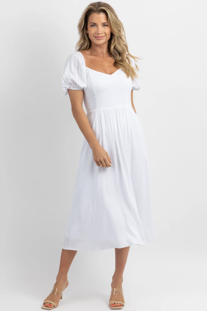 SUGARLIPS ALESSI PUFF SLEEVE POPLIN MIDI DRESS NEW ARRIVALS 1 SUGARLIPS ALESSI PUFF SLEEVE POPLIN MIDI DRESS NEW ARRIVALS