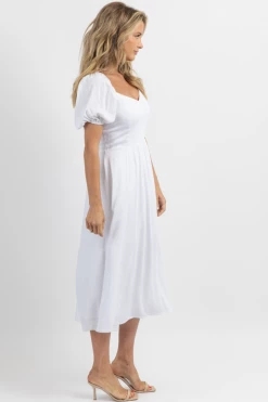 SUGARLIPS ALESSI PUFF SLEEVE POPLIN MIDI DRESS NEW ARRIVALS 12 SUGARLIPS ALESSI PUFF SLEEVE POPLIN MIDI DRESS NEW ARRIVALS