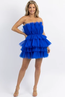 MABLE ALREADY RSVP'D BLUE TULLE DRESS NEW ARRIVALS