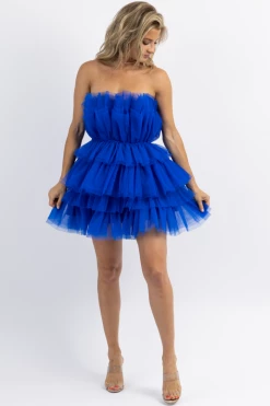 MABLE ALREADY RSVP'D BLUE TULLE DRESS NEW ARRIVALS