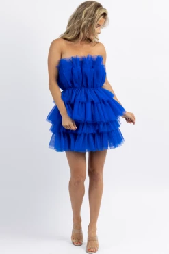 MABLE ALREADY RSVP'D BLUE TULLE DRESS NEW ARRIVALS