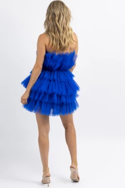 MABLE ALREADY RSVP'D BLUE TULLE DRESS NEW ARRIVALS
