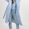NIC & JO CLOTHING POWDER BLUE HOODED PARKA