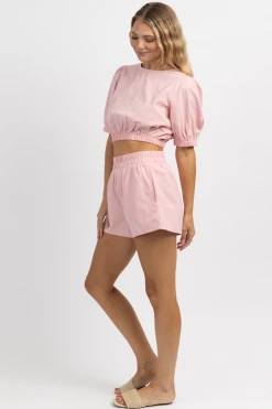 DAY + MOON BARCELONA PINK LINEN SHORT SET NEW ARRIVALS 11 DAY + MOON BARCELONA PINK LINEN SHORT SET NEW ARRIVALS