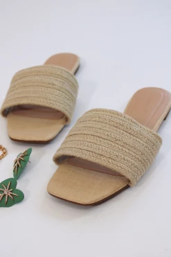 BAMBOO BEACHY WOVEN STRAP SANDAL