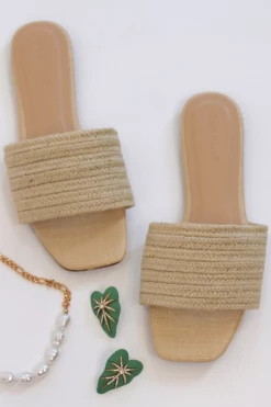 BAMBOO BEACHY WOVEN STRAP SANDAL