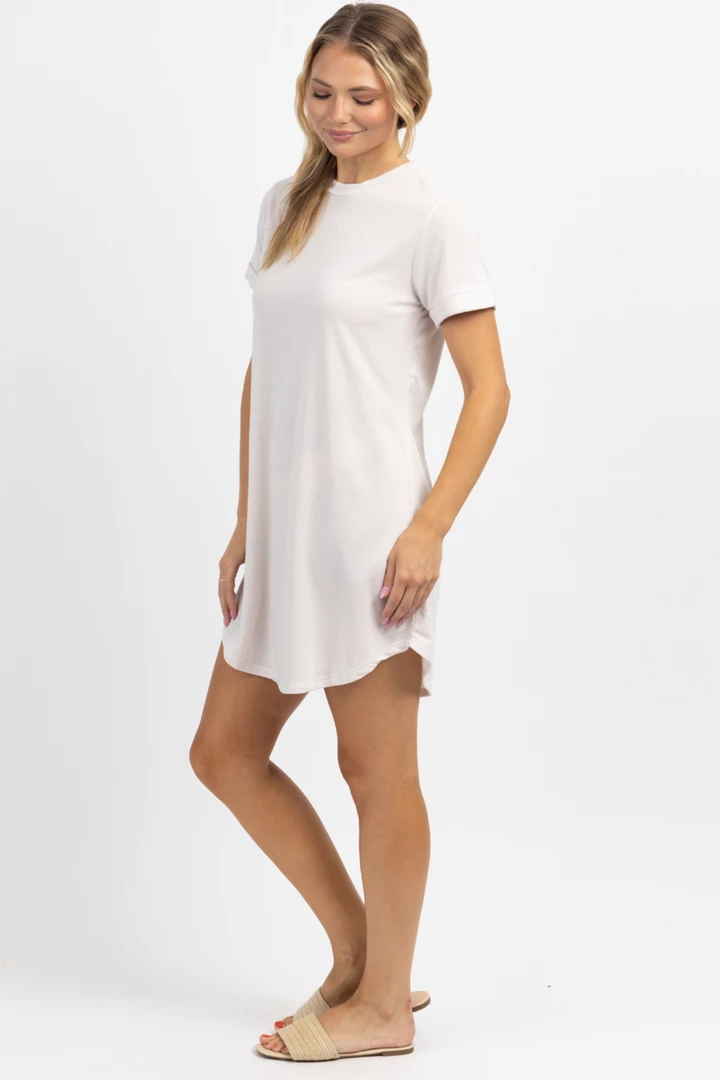 CHERISH NEW ARRIVALS BEIGE SHIFT + SHOUT MINI DRESS 3 CHERISH NEW ARRIVALS BEIGE SHIFT + SHOUT MINI DRESS