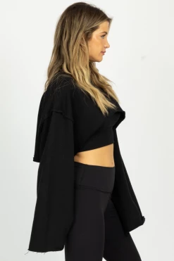 DESSIN STUDIO BLACK LAYERED TANK + WIDE ARM PULLOVER NEW ARRIVALS