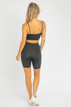 THE FREE YOGA RUCHED BIKER SHORT SET CLOTHING