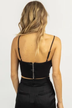 BLUE BLUSH BLACK BONING DETAIL COWL NECK TOP 11 BLUE BLUSH BLACK BONING DETAIL COWL NECK TOP