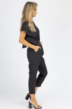 MABLE NEW ARRIVALS BLACK TOP + BOTTOM JOINT JUMPSUIT 10 MABLE NEW ARRIVALS BLACK TOP + BOTTOM JOINT JUMPSUIT