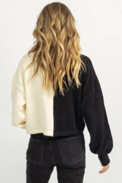 FORE COLLECTION IVORY + BLACK TURTLENECK SWEATER NEW ARRIVALS 9 FORE COLLECTION IVORY + BLACK TURTLENECK SWEATER NEW ARRIVALS