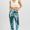 AMYLYNN BLUE METALLIC HIGH RISE PANT
