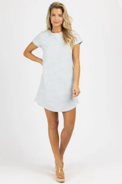 FATE BY LFD STRIPED TERRY T-SHIRT DRESS *RESTOCK COMING SOON*