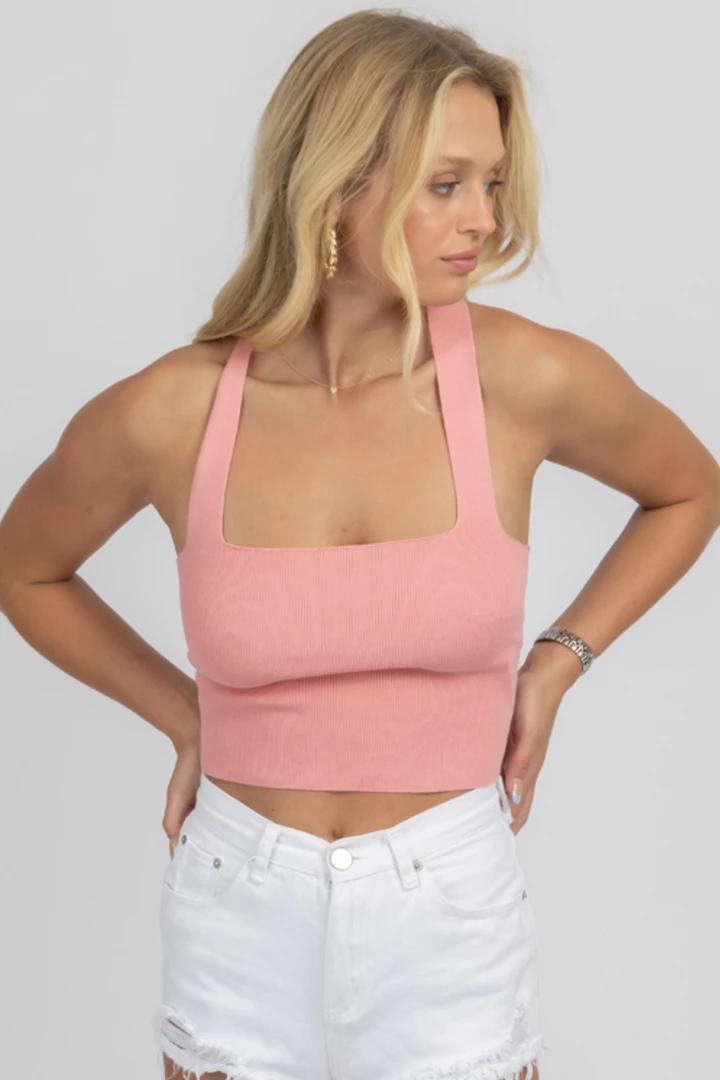LE LIS BLUSH TIE BACK KNIT CAMI NEW ARRIVALS 4 LE LIS BLUSH TIE BACK KNIT CAMI NEW ARRIVALS