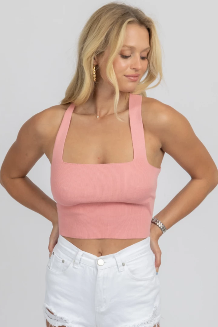 LE LIS BLUSH TIE BACK KNIT CAMI NEW ARRIVALS 3 LE LIS BLUSH TIE BACK KNIT CAMI NEW ARRIVALS