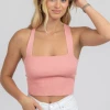 LE LIS BLUSH TIE BACK KNIT CAMI NEW ARRIVALS