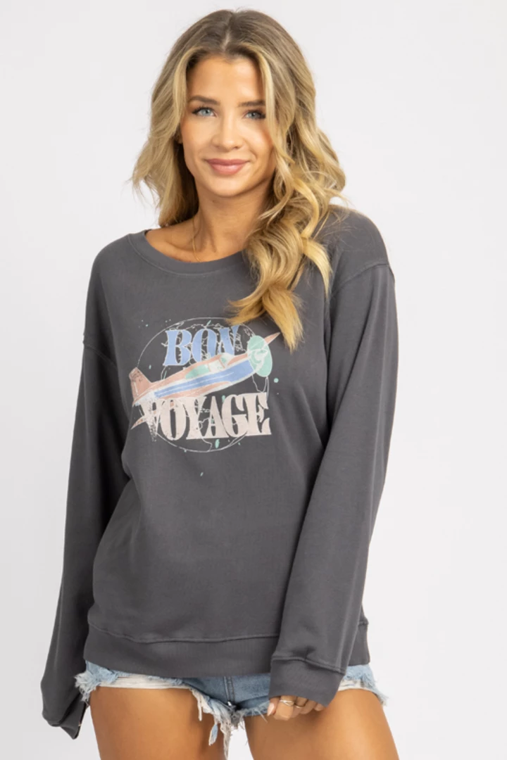 PROMESA BON VOYAGE GRAPHIC PULLOVER CLOTHING 1 PROMESA BON VOYAGE GRAPHIC PULLOVER CLOTHING