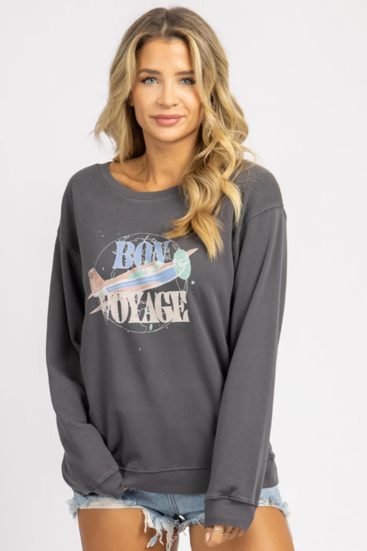 PROMESA BON VOYAGE GRAPHIC PULLOVER CLOTHING 4 PROMESA BON VOYAGE GRAPHIC PULLOVER CLOTHING