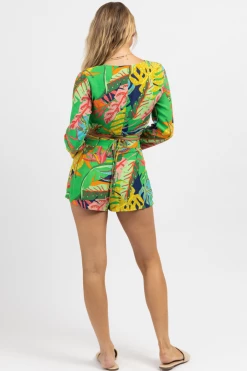 OLIVACEOUS NEW ARRIVALS BUNGALOW TROPIC TIE TOP + SHORT SET 13 OLIVACEOUS NEW ARRIVALS BUNGALOW TROPIC TIE TOP + SHORT SET