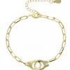 H & R Fashion Jewelry SHOES + ACCESSORIES CUFF LINK CHAIN BRACELET