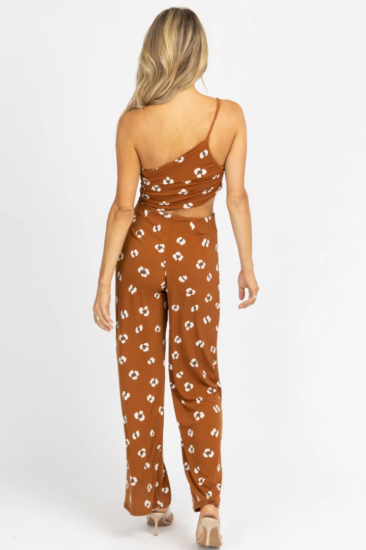 ENDLESS BLU CAMEL ABSTRACT OPEN SIDE ONE SHOULDER JUMPSUIT 6 ENDLESS BLU CAMEL ABSTRACT OPEN SIDE ONE SHOULDER JUMPSUIT