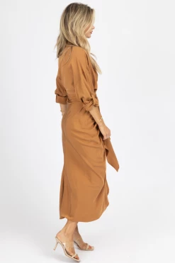 MABLE CAMEL TENCEL BUTTON DOWN SHIRT DRESS NEW ARRIVALS 13 MABLE CAMEL TENCEL BUTTON DOWN SHIRT DRESS NEW ARRIVALS