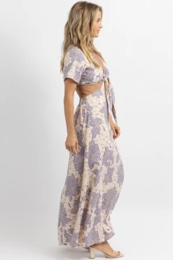 FORE COLLECTION NEW ARRIVALS COASTAL GARDEN CUTOUT FRONT TIE MAXI DRESS *RESTOCK COMING SOON* 9 FORE COLLECTION NEW ARRIVALS COASTAL GARDEN CUTOUT FRONT TIE MAXI DRESS *RESTOCK COMING SOON*
