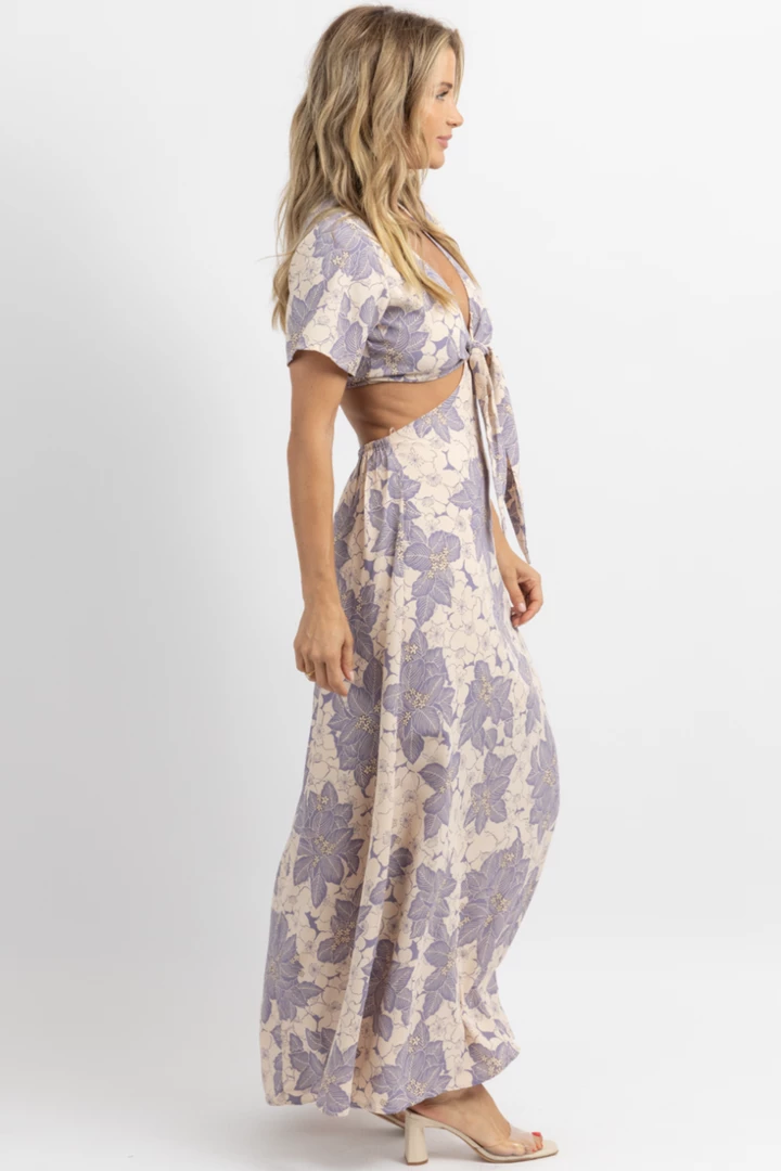FORE COLLECTION NEW ARRIVALS COASTAL GARDEN CUTOUT FRONT TIE MAXI DRESS *RESTOCK COMING SOON* 4 FORE COLLECTION NEW ARRIVALS COASTAL GARDEN CUTOUT FRONT TIE MAXI DRESS *RESTOCK COMING SOON*