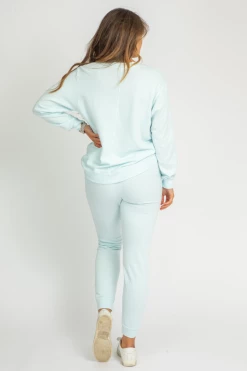 TREND NOTES CLOTHING SOFT COTTON CANDY BLUE CREWNECK SWEATER 9 TREND NOTES CLOTHING SOFT COTTON CANDY BLUE CREWNECK SWEATER