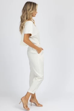 MABLE BEST SELLERS CREAM TOP + BOTTOM JOINT JUMPSUIT *BACK IN STOCK*