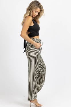 DEE ELLY CREAM + BLACK STRIPED WIDE LEG PANT NEW ARRIVALS 14 DEE ELLY CREAM + BLACK STRIPED WIDE LEG PANT NEW ARRIVALS