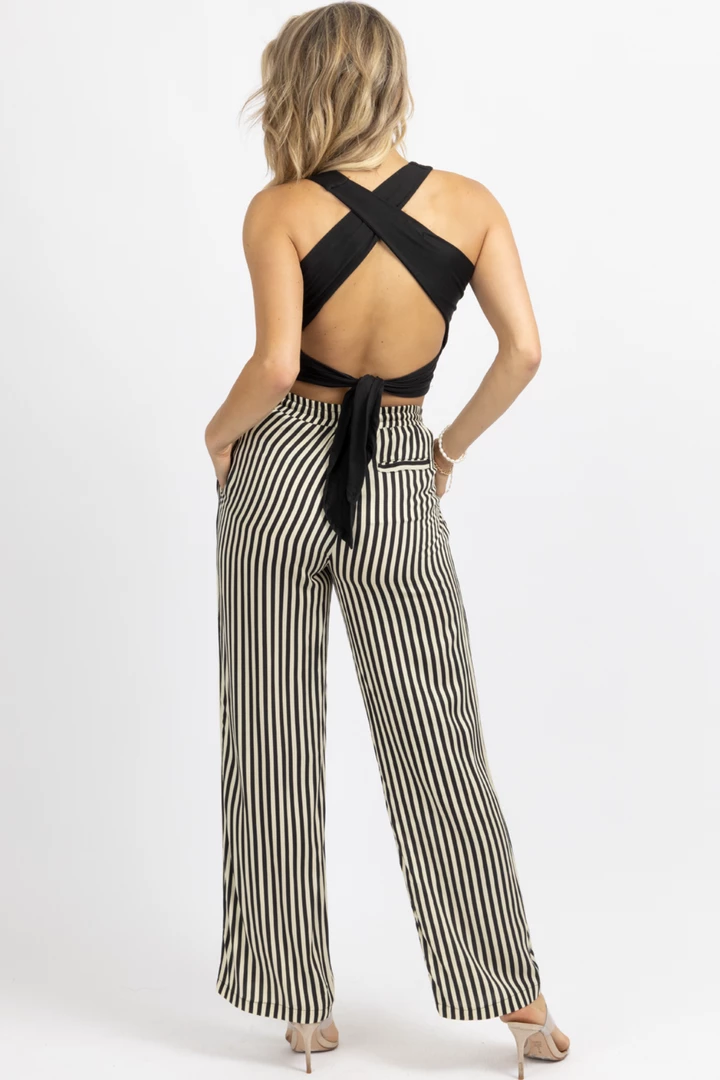 DEE ELLY CREAM + BLACK STRIPED WIDE LEG PANT NEW ARRIVALS 8 DEE ELLY CREAM + BLACK STRIPED WIDE LEG PANT NEW ARRIVALS