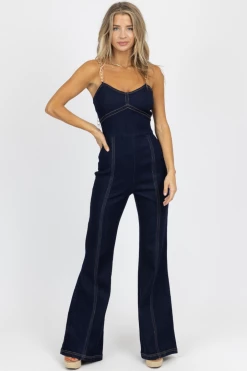 BLUE BLUSH DARK DENIM CHAIN STRAP JUMPSUIT *BACK IN STOCK* NEW ARRIVALS 8 BLUE BLUSH DARK DENIM CHAIN STRAP JUMPSUIT *BACK IN STOCK* NEW ARRIVALS