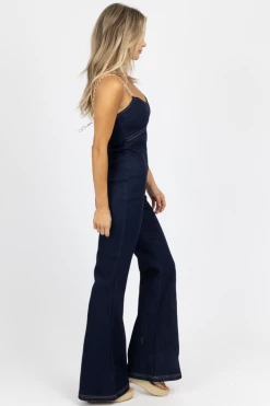 BLUE BLUSH DARK DENIM CHAIN STRAP JUMPSUIT *BACK IN STOCK* NEW ARRIVALS 10 BLUE BLUSH DARK DENIM CHAIN STRAP JUMPSUIT *BACK IN STOCK* NEW ARRIVALS