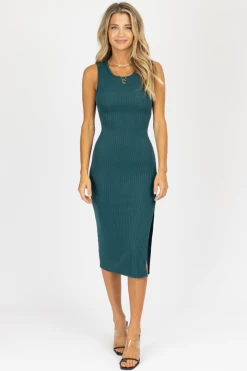 ENDLESS BLU DEEP SEA SOLID OPEN BACK MIDI DRESS NEW ARRIVALS 9 ENDLESS BLU DEEP SEA SOLID OPEN BACK MIDI DRESS NEW ARRIVALS