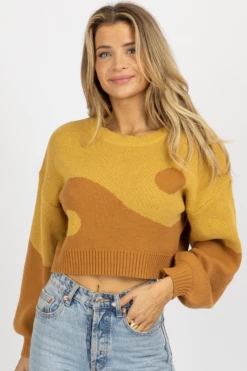 BLUE BLUSH DIJON YIN + YANG SWEATER *BACK IN STOCK*