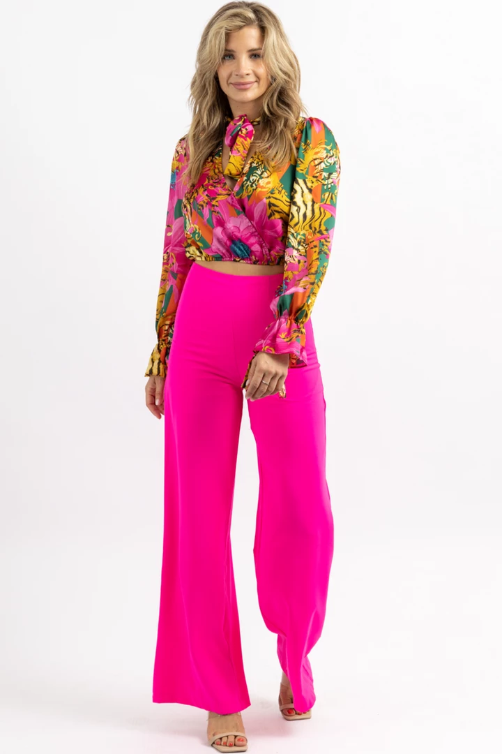 DO + BE DOLL PINK WIDE LEG PANTS NEW ARRIVALS 2 DO + BE DOLL PINK WIDE LEG PANTS NEW ARRIVALS