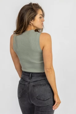 MISS LOVE CLOTHING DUSTY SAGE RIBBED KNIT TANK 9 MISS LOVE CLOTHING DUSTY SAGE RIBBED KNIT TANK