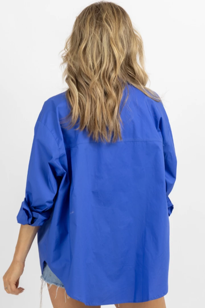 MIMOSA ROYAL BLUE RELAXED BUTTON DOWN NEW ARRIVALS 6 MIMOSA ROYAL BLUE RELAXED BUTTON DOWN NEW ARRIVALS