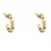 H & R Fashion Jewelry SHOES + ACCESSORIES GOLD MULTICOLOR HOOPS