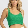 CRESCENT NEW ARRIVALS EMERALD ESME KNIT TANK TOP