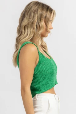 CRESCENT NEW ARRIVALS EMERALD ESME KNIT TANK TOP