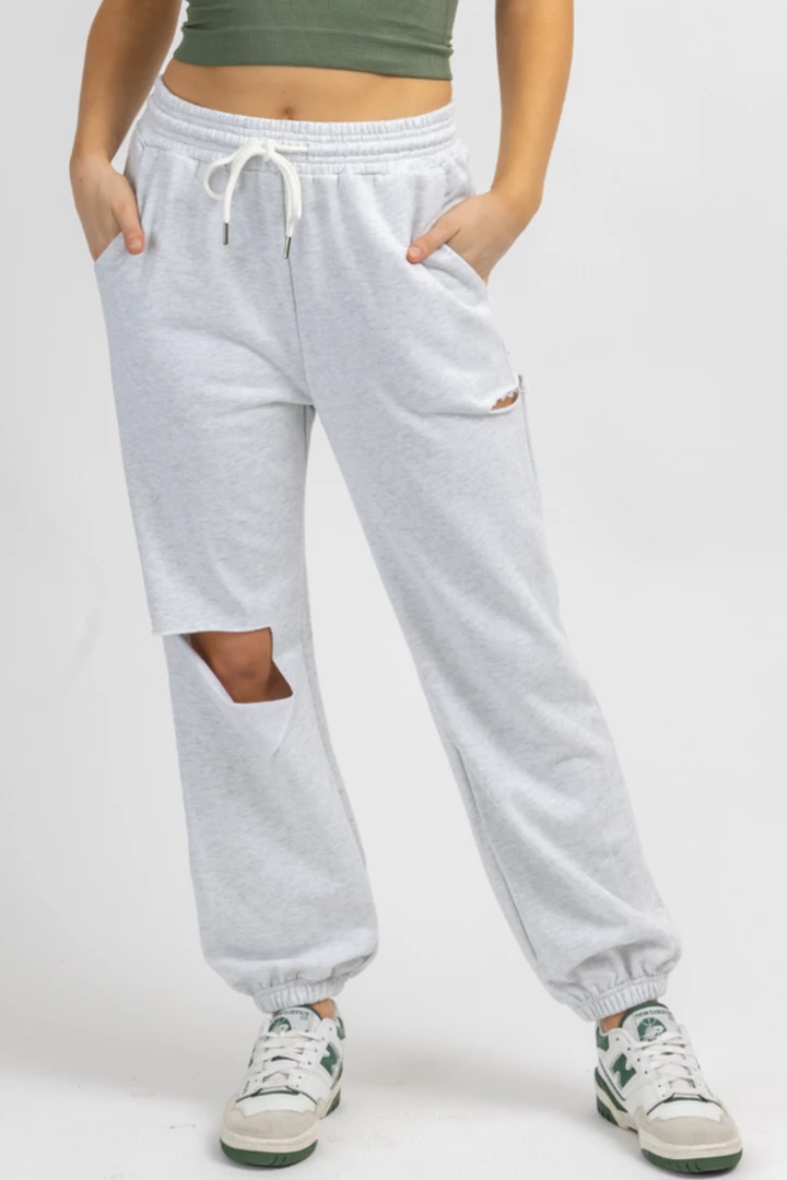 HEY BABE NEW ARRIVALS GREY MARBLE RIPPED DRAWSTRING JOGGER 3 HEY BABE NEW ARRIVALS GREY MARBLE RIPPED DRAWSTRING JOGGER