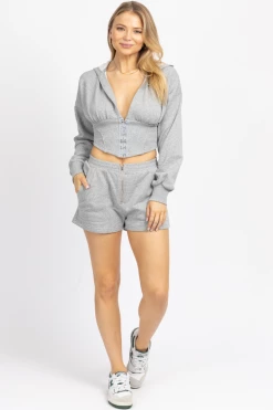 MABLE GREY HOOK + EYE HOODED LOUNGE SET NEW ARRIVALS 10 MABLE GREY HOOK + EYE HOODED LOUNGE SET NEW ARRIVALS