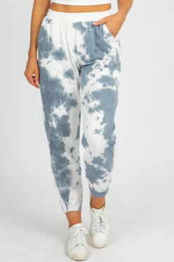 TREND NOTES GREY TIE DYE FRENCH TERRY JOGGERS