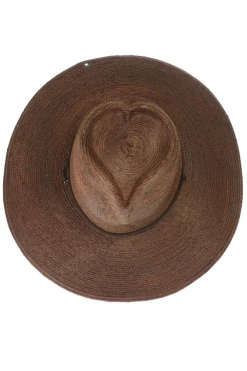 PETER GRIMM HONEYMOON DESIRE PALMILLA STRAW HAT IN BROWN