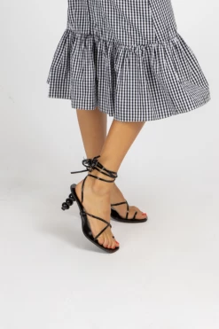 G Stylez HILGA STRAPPY HEEL IN BLACK HONEYMOON