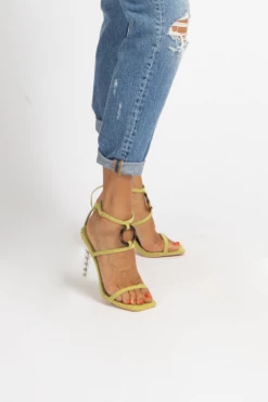 G Stylez CELESTE GREEN + TORTOISE HEEL