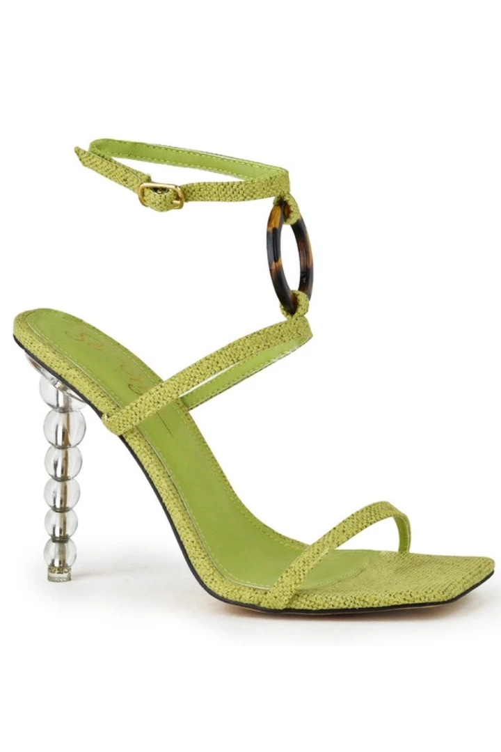 G Stylez CELESTE GREEN + TORTOISE HEEL 1 G Stylez CELESTE GREEN + TORTOISE HEEL